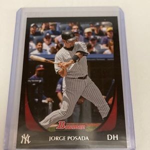 Baseball card Jorge Posada DH Yankees